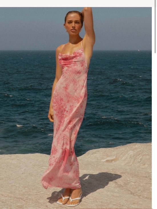 Peppermayo Dresses & Skirts - NWT Peppermayo Pink Floral Slip Tara Maxi Dress- 8